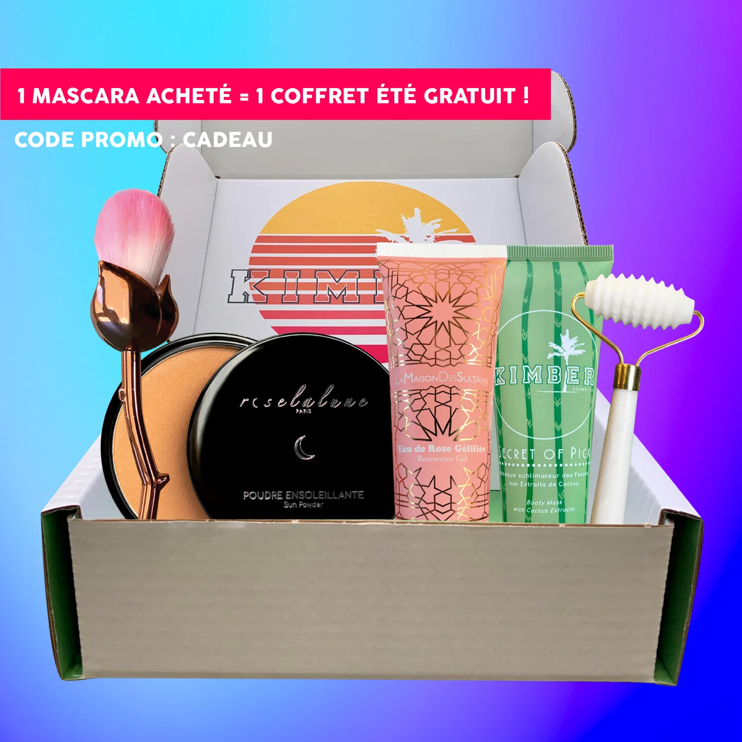 Coffret Eté ROSE LA LUNE X KIMBER COSMETICS