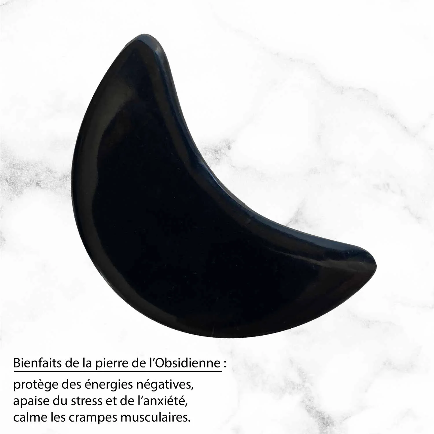 Gua Sha Obsidienne noire - Visage et Corps - Image 5